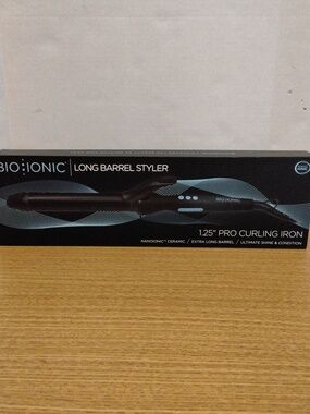 Bio:Ionic 1.25" Long Barrel Styler - Black